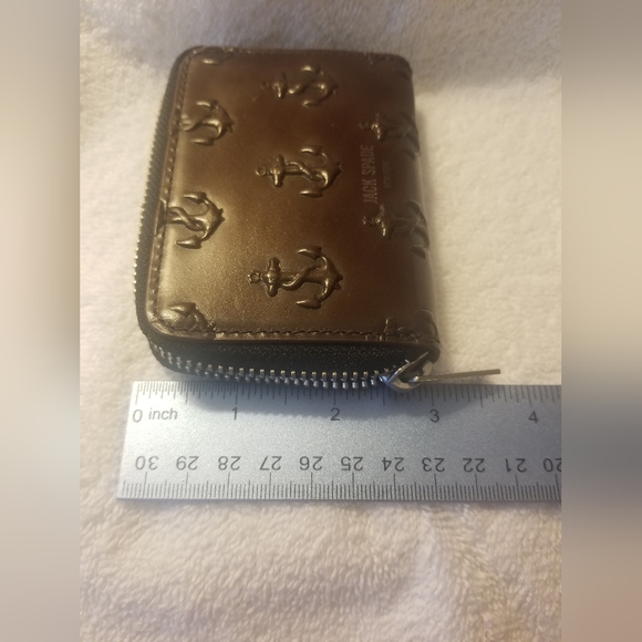 Jack Spade Accessories Rare Brown Leather Jack Spade Zip Around